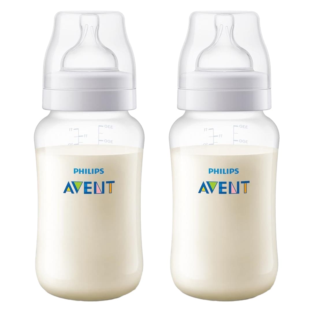 شیشه شیر کلاسیک ۳۳۰ میلی‌لیتر دوتایی فیلیپس اونت PHILIPS AVENT سری AntiColic