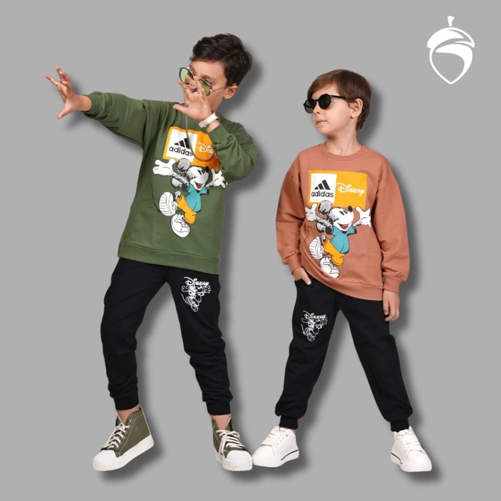 بلوز شلوار دخترانه پسرانه میکی ماوس Mickey Mouse — تصویر ۲