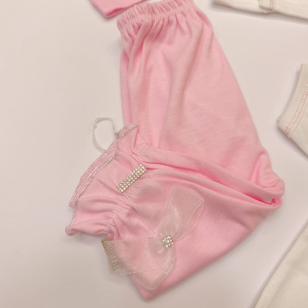 ست لباس 5 تکه جعبه ای نوزادی دخترانه Pink — تصویر ۸