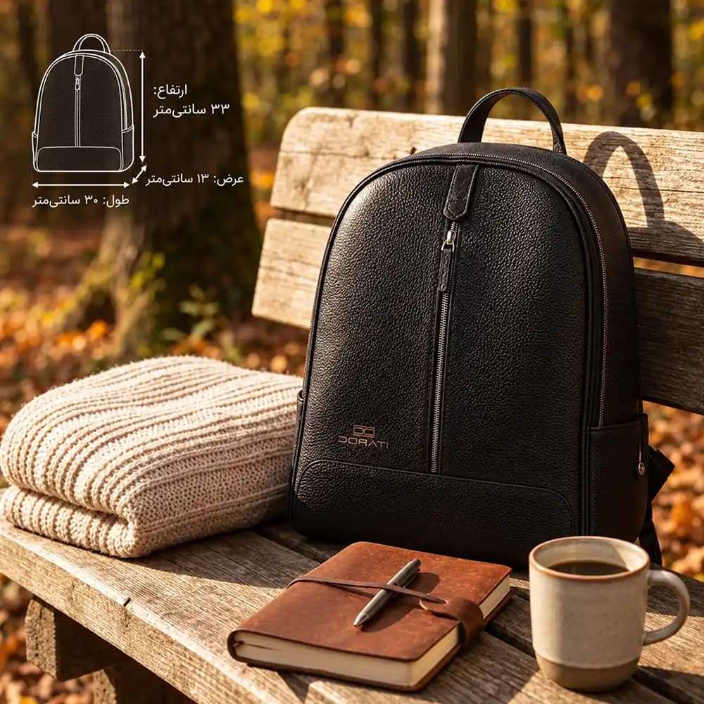 کوله پشتی چرم زنانه ۰۱۳ — تصویر ۲
