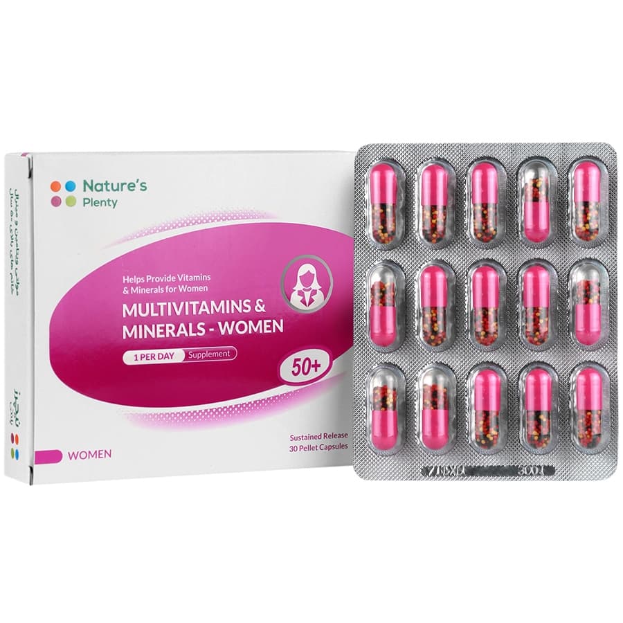 مولتی ویتامین و مینرال بانوان بالای 50 سال نیچرز پلنتی(60 عددی)