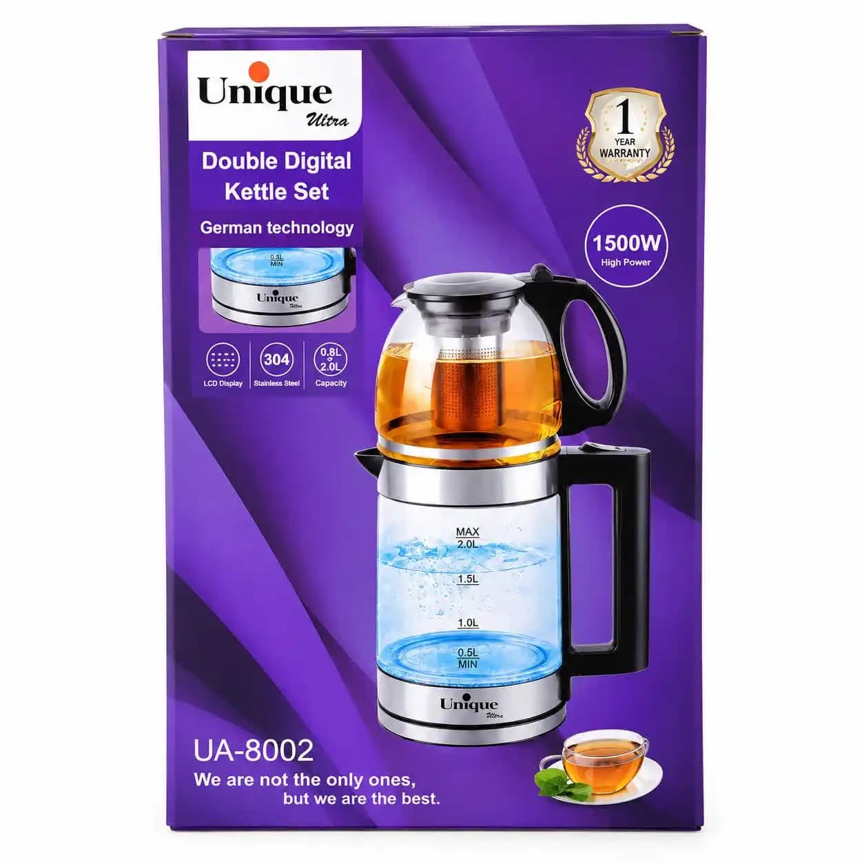 چای ساز روی هم یونیک اولترا مدل UA-8002 — تصویر ۴