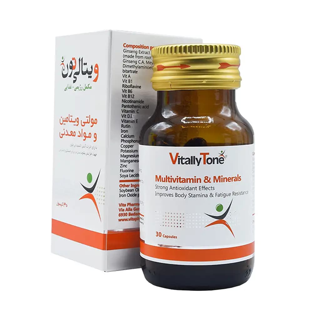 سافت ژل مولتی ویتامین و مینرال ویتالی تون 30 عددی