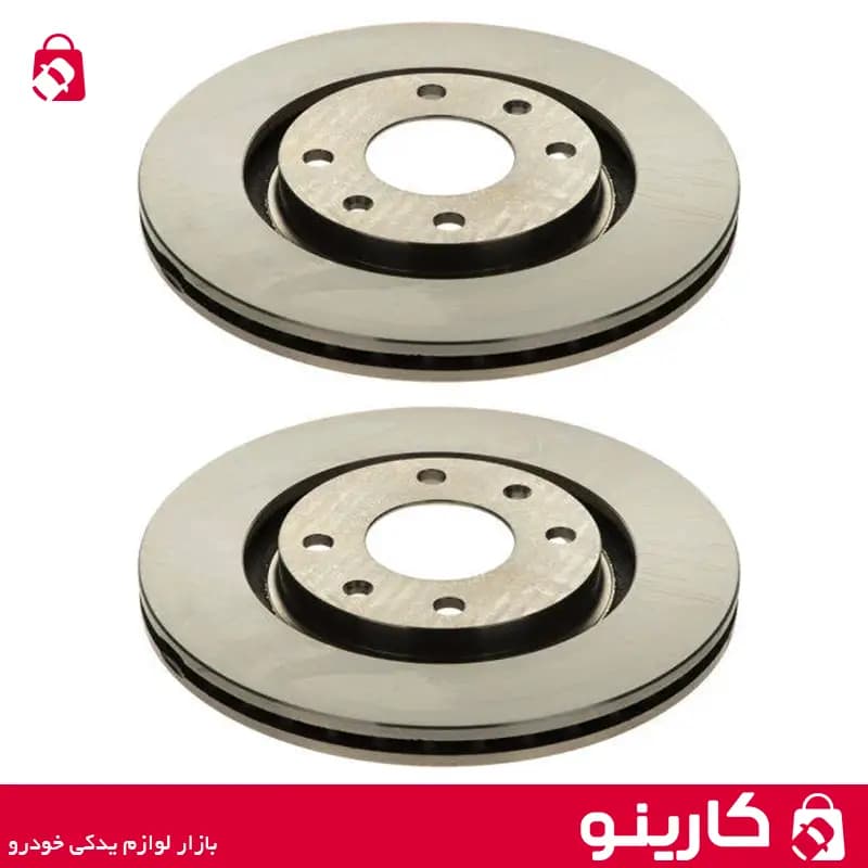 دیسک ترمز چرخ جلو فاقد مولیبدن پژو 405 ایساکو 0670202999 بسته 2 عددی