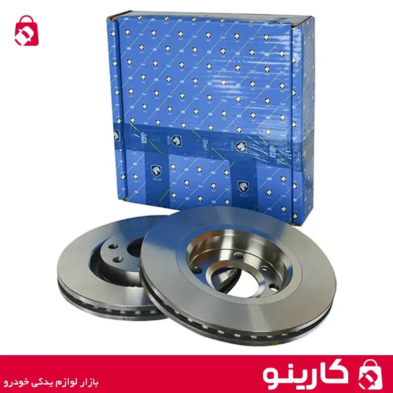 دیسک ترمز چرخ جلو 5 پیچ 283*22 ایساکو مندو دنا 0670206499 بسته 2 عددی