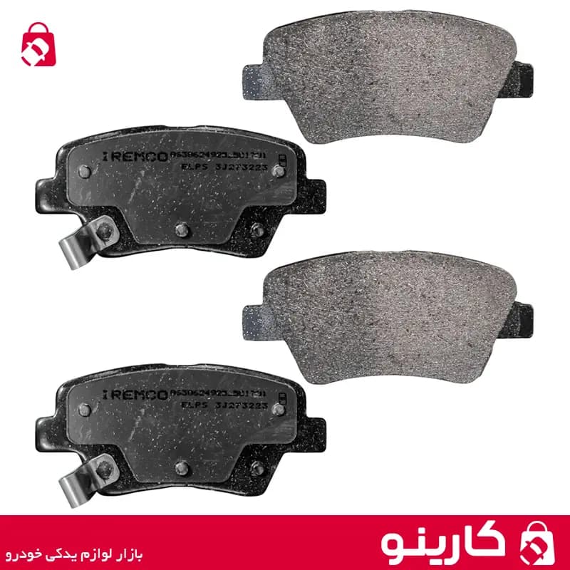 لنت ترمز چرخ عقب سمند دیسکی امکو emco بسته 4 عددی