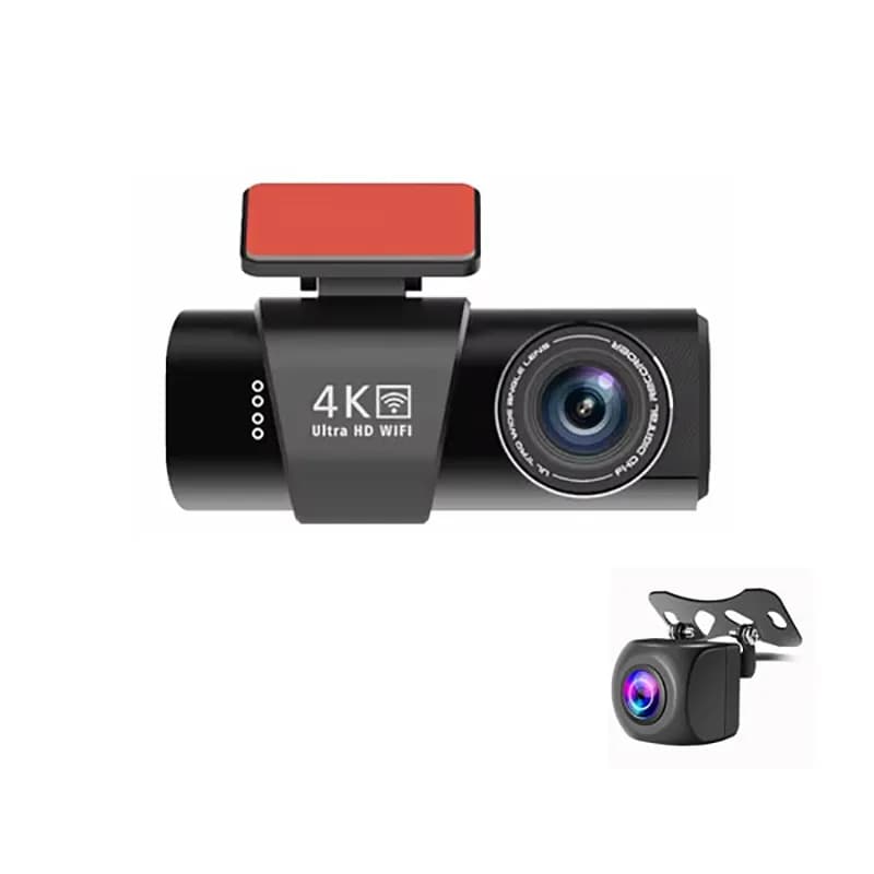 دوربین ثبت وقایع خودرو 2 دوربین مدل OK309-4K WiFi