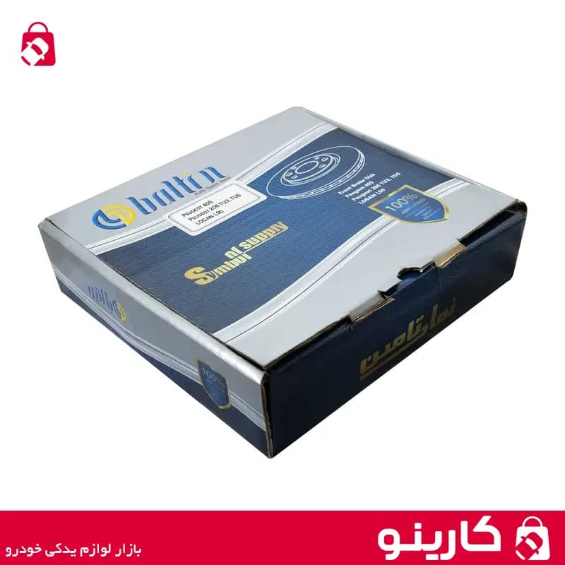 دیسک ترمز چرخ جلو پژو 405 بالتین جفت — تصویر ۲