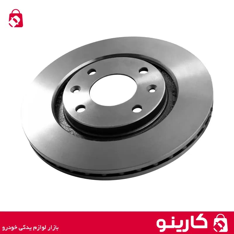 دیسک ترمز چرخ جلو پژو 405 بالتین جفت — تصویر ۳