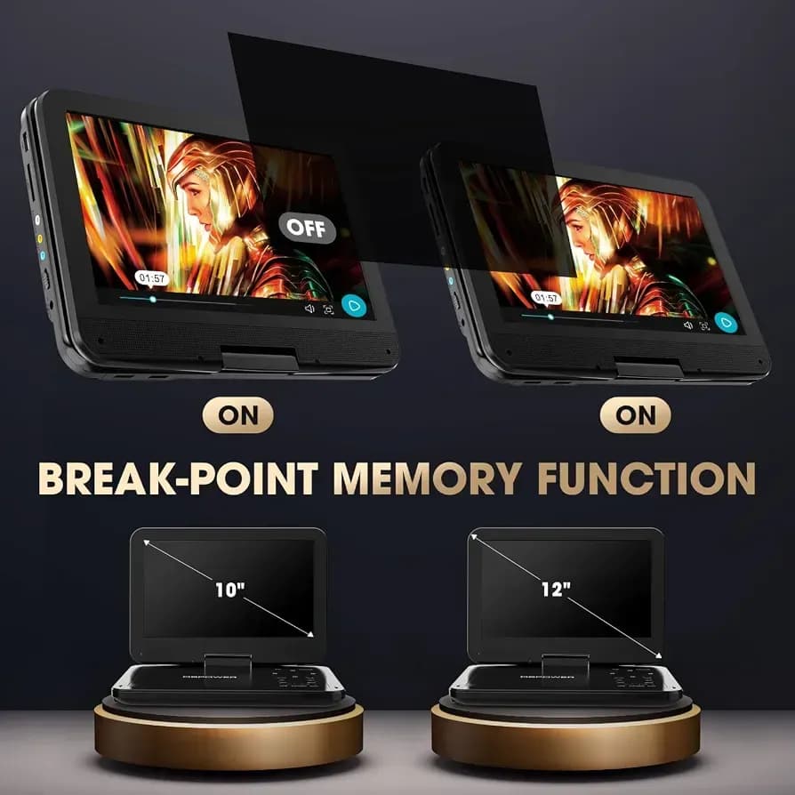 DVD پلیر قابل حمل برند DBPOWERمدل CHY-10 — تصویر ۳
