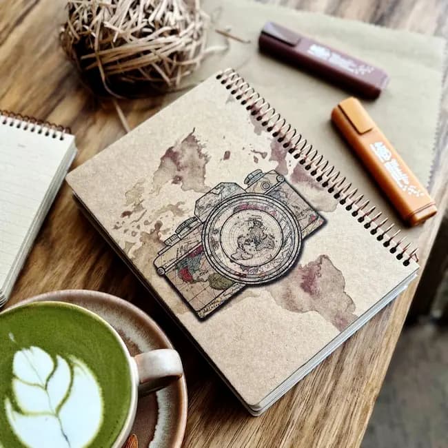 دفتر کرافت خط دار 100 برگ سویل — تصویر ۴