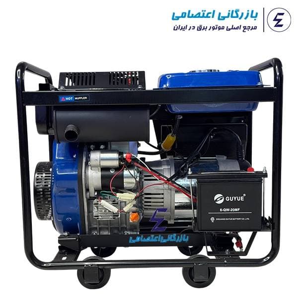 موتور برق دیزلی ۷ کیلووات هیوندای مدل HG-6570 — تصویر ۶