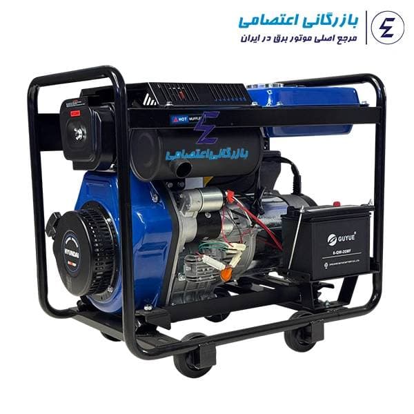 موتور برق دیزلی ۷ کیلووات هیوندای مدل HG-6570 — تصویر ۷