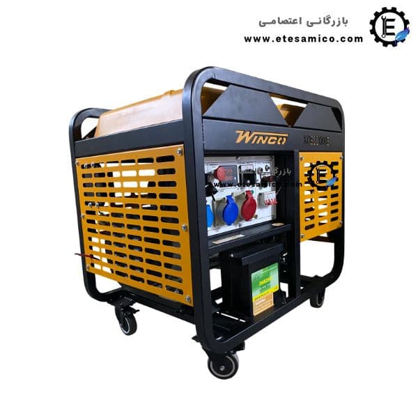 موتور برق دیزلی سه فاز تک فاز وینکو 18 کیلووات مدل KDE22000E — تصویر ۳