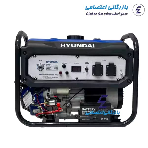 موتور برق هیوندای 4 کیلو وات بنزینی مدل HG3055 — تصویر ۳