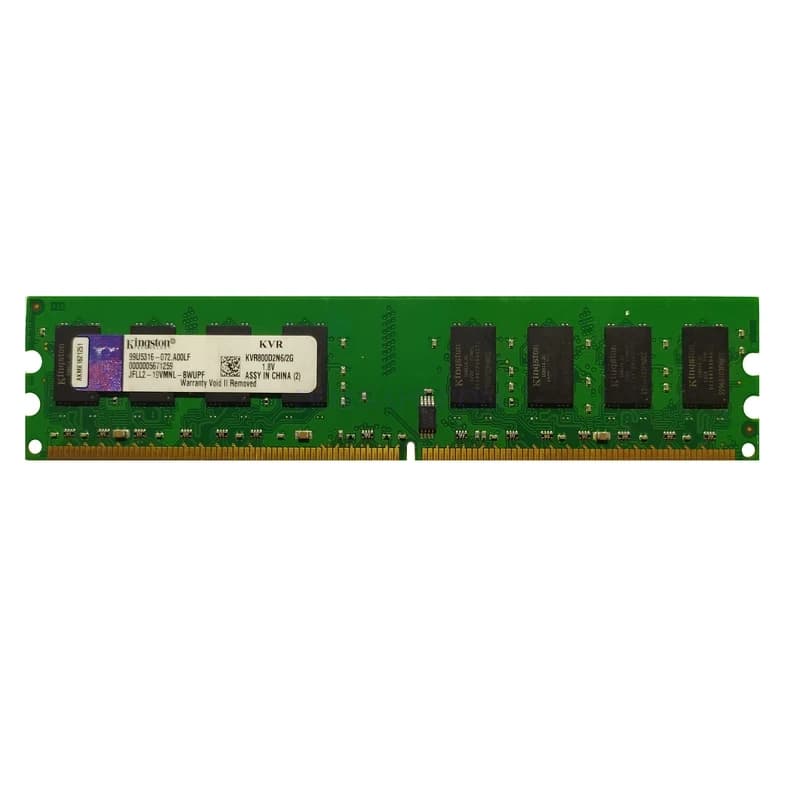 رم کینگ استون KINGSTON 800 ظرفیت 2GB DDR2 CL6 پک‌دار