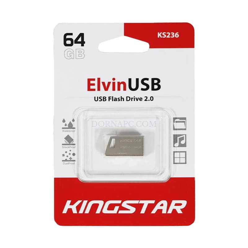 فلش کینگ استار KINGSTAR KS236 USB 2.0 ظرفیت 64 گیگابایت — تصویر ۲