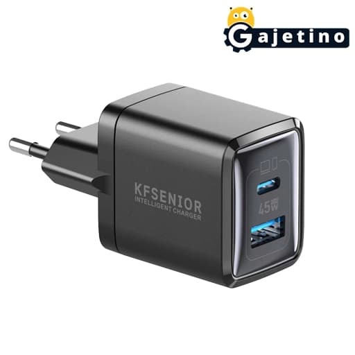شارژر دیواری ۴۵ وات کی اف سنیور مدل KF Senior TH-246 45W | گجتینو