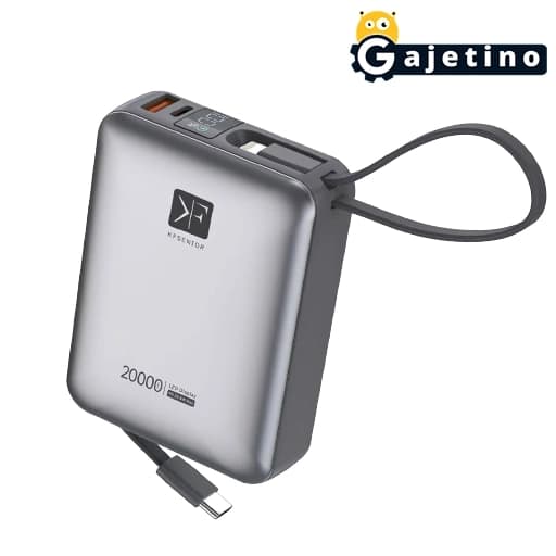 پاوربانک سوپر فست شارژ کی اف سنیور 20000mAh مدل KF senior PW-685 با 6 ماه گارانتی تعویض| گجتینو