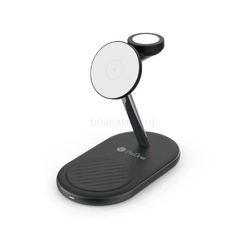 شارژر بی‌سیم پرووان مدل ProOne PWL810 | شارژر 3 کاره موبایل، ایرپاد و اپل واچ — تصویر ۲