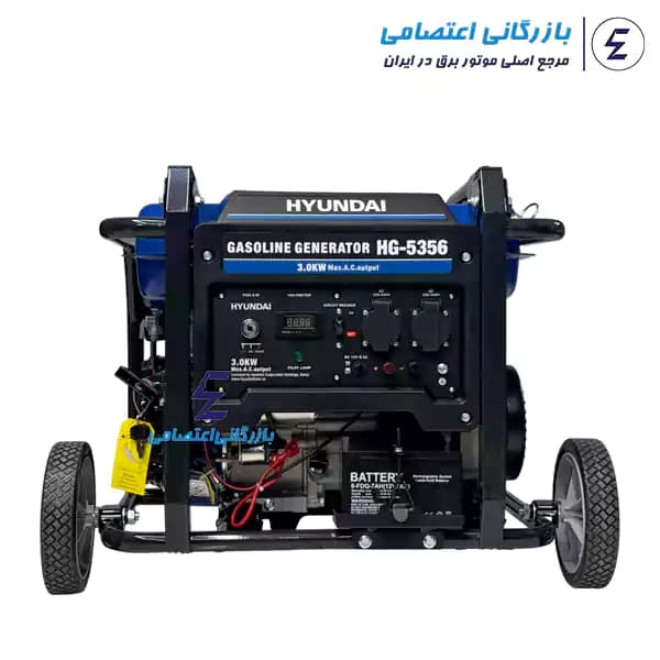 موتور برق بنزینی هیوندای 3 کیلووات مدل HG-5356 — تصویر ۲