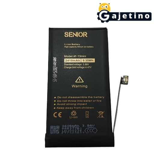 باتری آیفون 13 مینی کی اف سنیور KF Senior iPhone 13 mini Battery همراه 6 ماه گارانتی تعویض | گجتینو