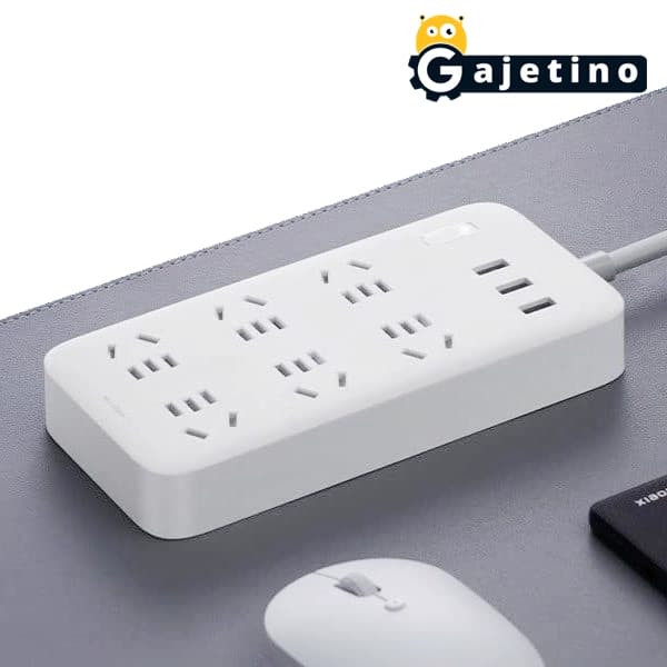 چندراهی برق و شارژر شیائومی دارای 3 پورت USB مدل CXB-1QM همراه 6 ماه گارانتی تعویض | گجتینو