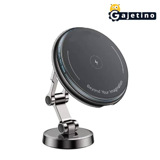 هولدر موبایل با شارژر وایرلس کی اف سنیور مدل KF Senior CM-125 Holder with Wireless Charger | گجتینو