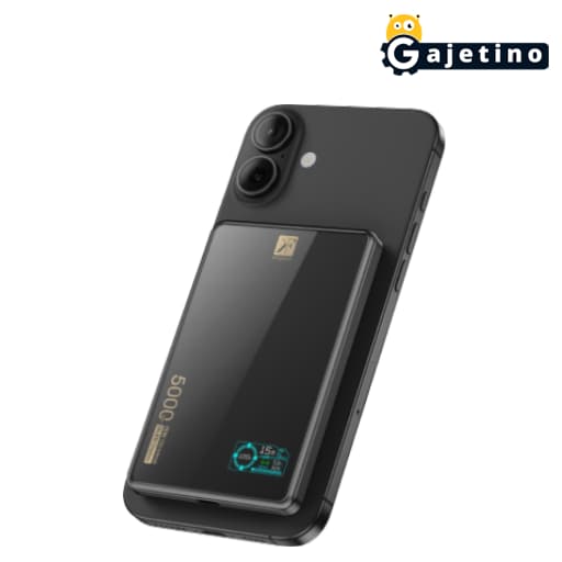 پاوربانک بی سیم کی اف سنیور مدل KF senior PW-595 ظرفیت 5000 میلی آمپر با 6 ماه گارانتی تعویض | گجتینو