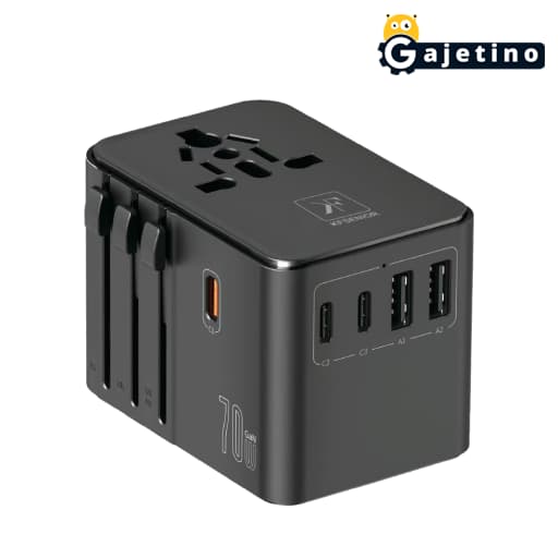 شارژر مسافرتی 70 وات کی اف سنیور مدل KF Senior TH-188 Travel Adapter Charger همراه 6 ماه گارانتی تعویض | گجتینو