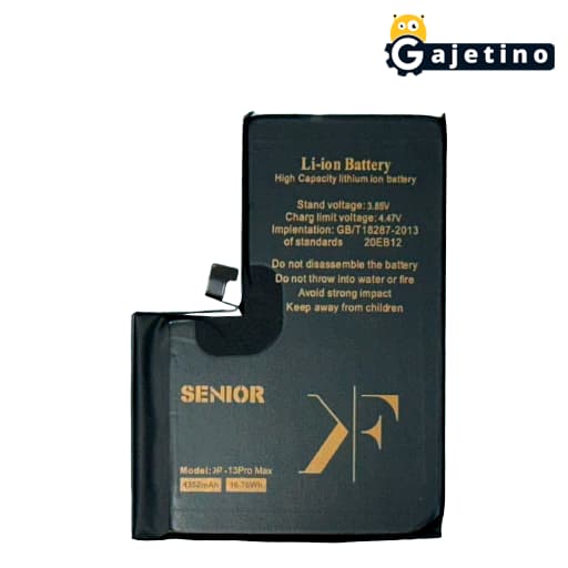 باتری آیفون 13 پرومکس کی اف سنیور KF Senior iPhone 13 Pro Max Battery همراه 6 ماه گارانتی تعویض | گجتینو