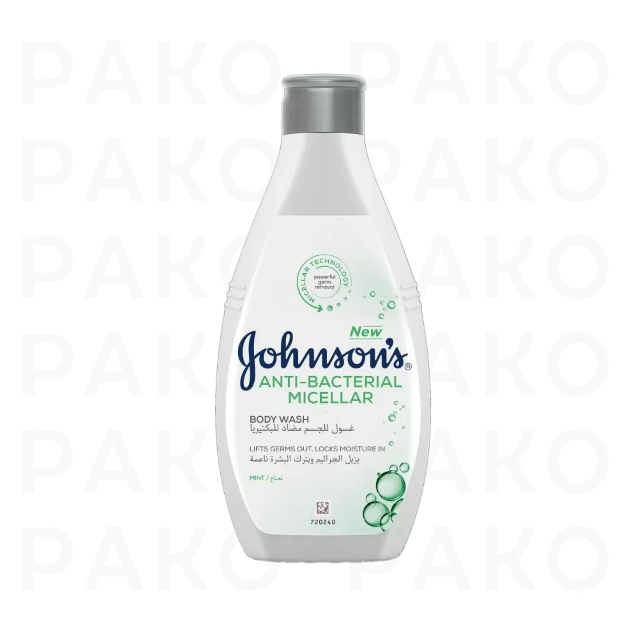 شامپو بدن جانسون Johnson’s سری Antibacterial مدل Mint (نعنا) حجم 400 میلی لیتر — تصویر ۳