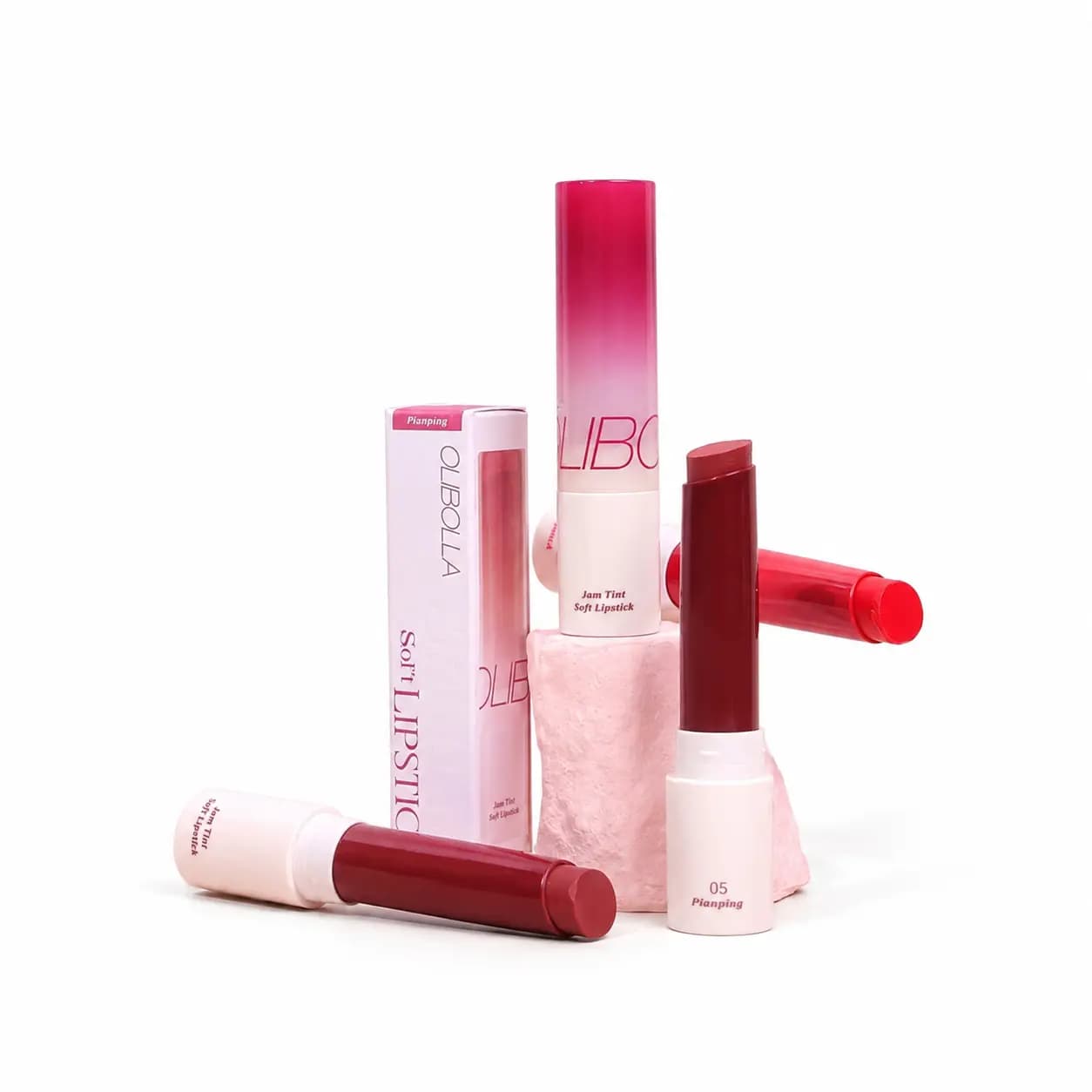 رژ لب اولیبولا Olibolla مدل Jam Tint جامد و ژله ای وزن ۲.۸ گرم در ۶ رنگ