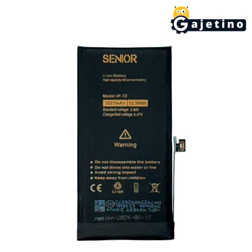 باتری آیفون 13 کی اف سنیور KF Senior iPhone 13 Battery همراه 6 ماه گارانتی تعویض | گجتینو — تصویر ۳