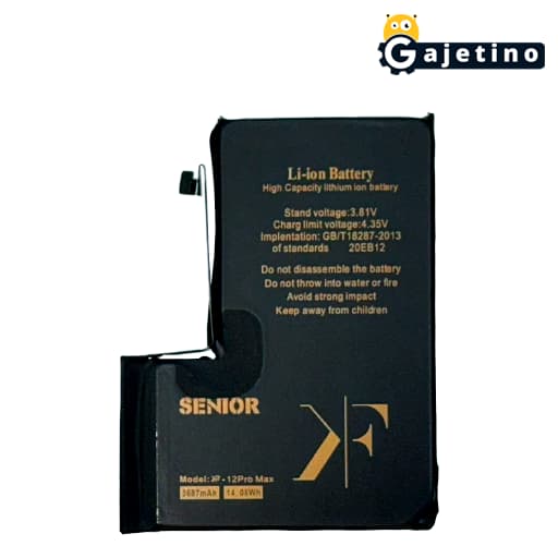 باتری آیفون 12 پرومکس کی اف سنیور KF Senior iPhone 12 Pro Max Battery همراه 6 ماه گارانتی تعویض | گجتینو — تصویر ۲