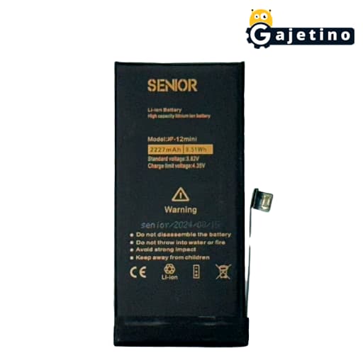 باتری آیفون 12 مینی کی اف سنیور KF Senior iPhone 12 Mini Battery همراه 6 ماه گارانتی تعویض | گجتینو — تصویر ۳