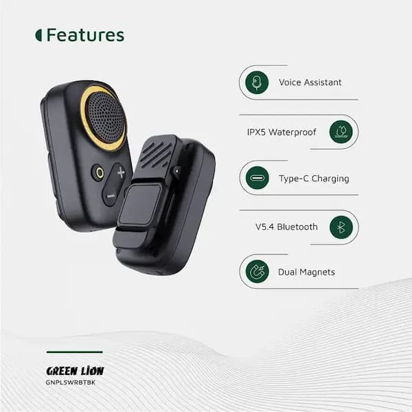 اسپیکر پوشیدنی بلوتوث گرین لاین Pulse Wear – صدایی همراه شما در حرکت — تصویر ۷