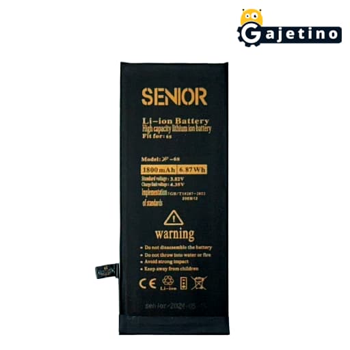 باتری آیفون 6 اس کی اف سنیور KF Senior iPhone 6s Battery همراه 6 ماه گارانتی تعویض | گجتینو — تصویر ۳