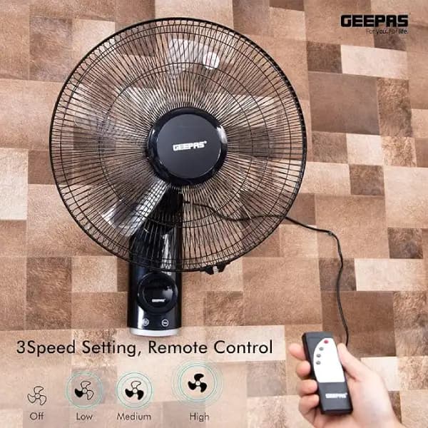 پنکه دیواری ریموت دار جیپاس مدل GF9479N — تصویر ۳
