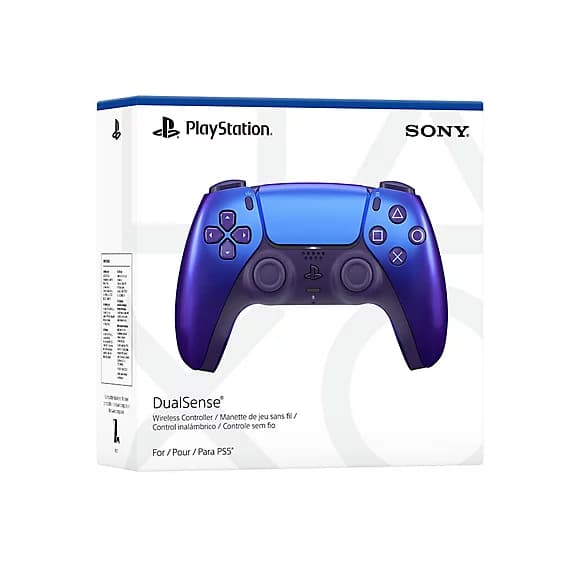دسته PS5 آبی کروم — تصویر ۳