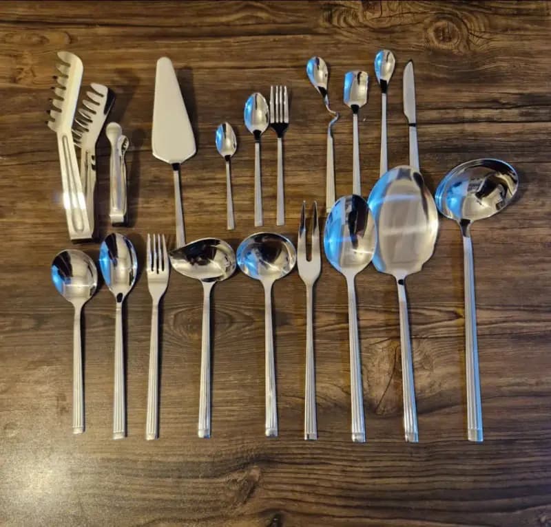 سرویس قاشق چنگال یونیک ۱۴۴ پارچه استیل نگیر — تصویر ۵