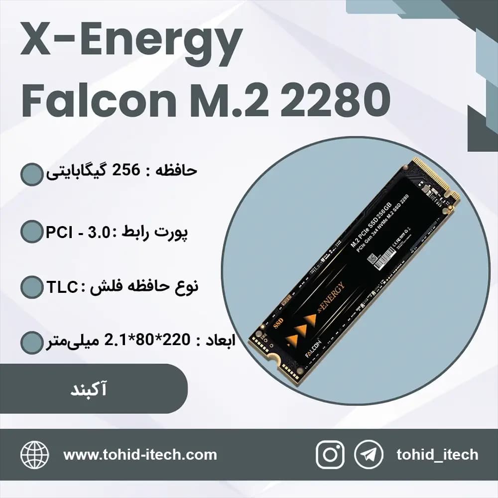 اس اس دی اینترنال X-Energy FALCON M.2 NVMe PCIe 3.0 ظرفیت 256 گیگابایت — تصویر ۲