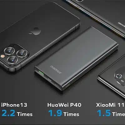 پاوربانک مومکس مدل IP76 ظرفیت 10000 میلی آمپر ساعت | Momax iPower Lite 2 Power Bank 10000mAh IP76 — تصویر ۸