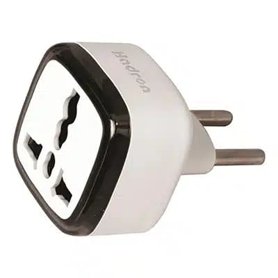 تبدیل ۳ به ۲ برق هادرون مدل A10E | HADRON A10E Power Plug Adapter — تصویر ۴