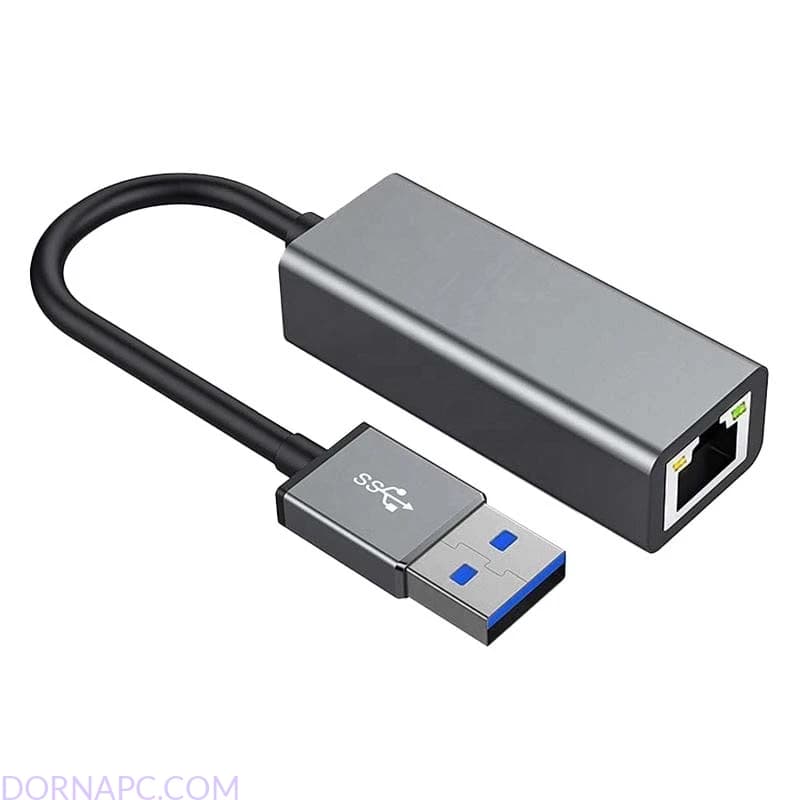 کارت شبکه USB 3.0 به LAN کی نت KNET K-COAM30LAN | مبدل USB به RJ45 گیگابیتی