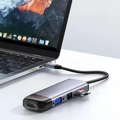 هاب تایپ سی ۱۰ پورت مکدودو مدل HU-742 | Mcdodo 10-Port USB-C Hub HU-742 — تصویر ۴