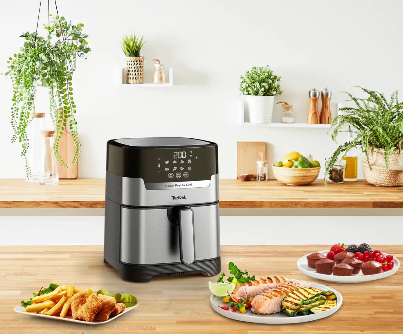 سرخ کن بدون روغن تفال ۱۲ لیتری مدل air fryer and grill by tefal — تصویر ۷