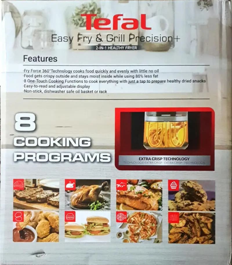 سرخ کن بدون روغن تفال ۱۲ لیتری مدل air fryer and grill by tefal — تصویر ۹