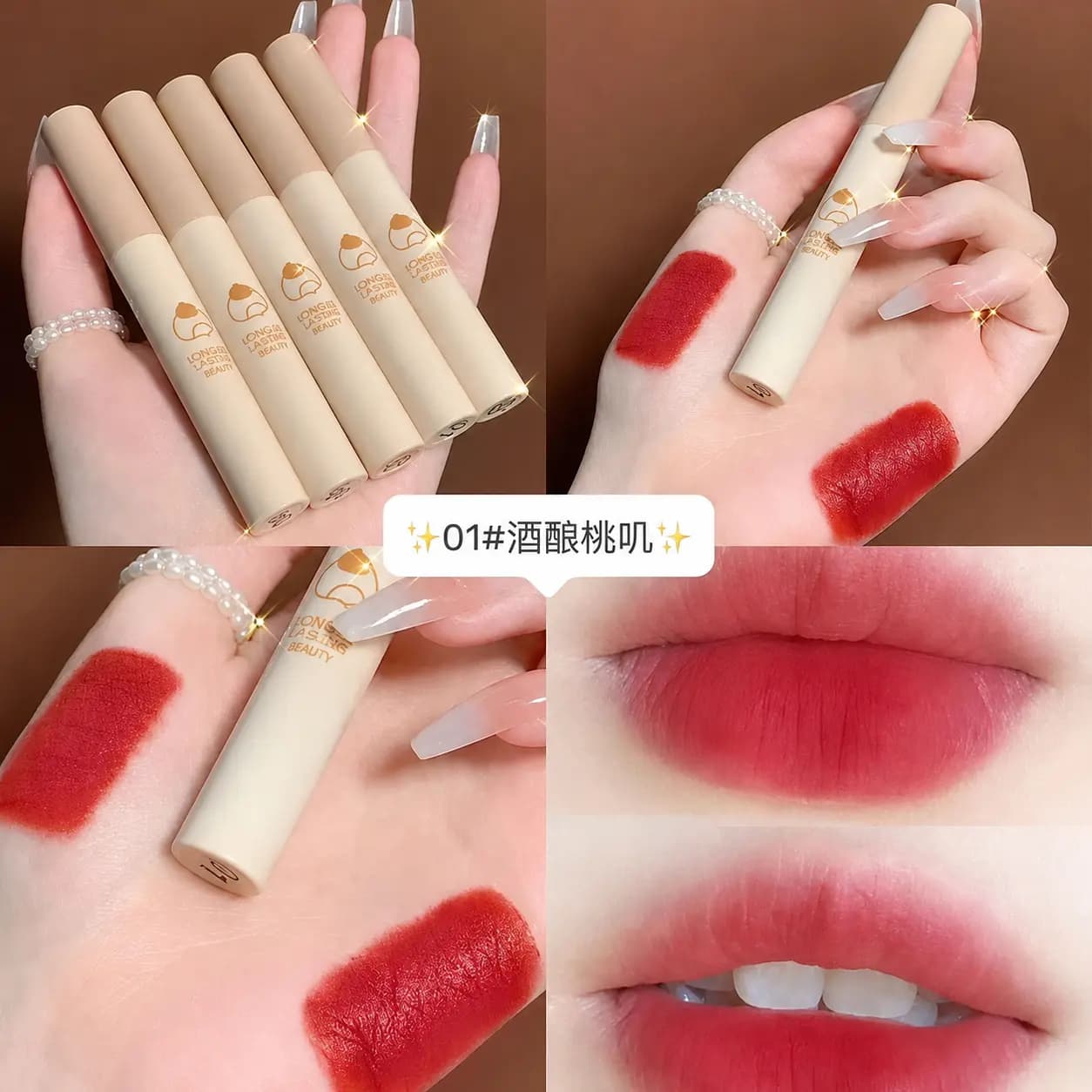 پک رژ لب مخملی Von Gee بسته 5 عددی — تصویر ۶