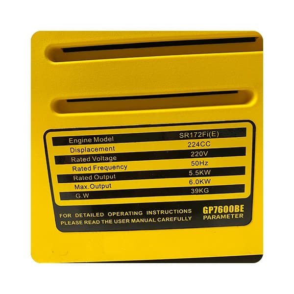 موتور برق سایلنت جنرال پاور 5.5 کیلو وات مدل GP7600BE — تصویر ۱۲